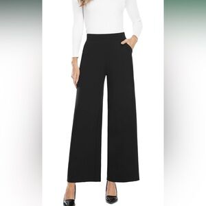 Miss Moly Women’s Black High Waisted Palazzo pants in XL